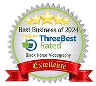 Black Horse Videography Three Best Rated Badge